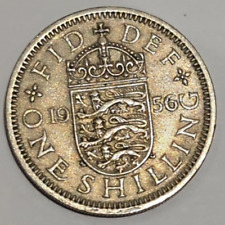1953-1967 Britain Queen Elizabeth English Shield One Shilling. Pick The Year