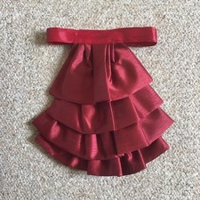 Jabot cravat dark red - in,