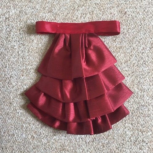 Jabot cravat dark red - in,
