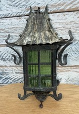 Lantern with leaded glass - lantern,