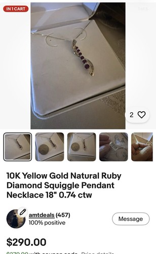 Ruby earrings and - ruby, pendant
