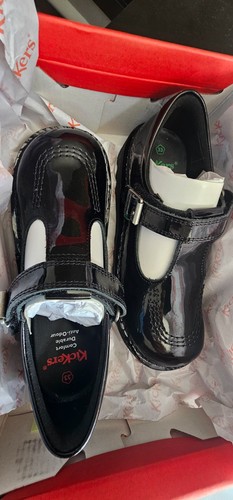 Kickers vel black patent - black, t