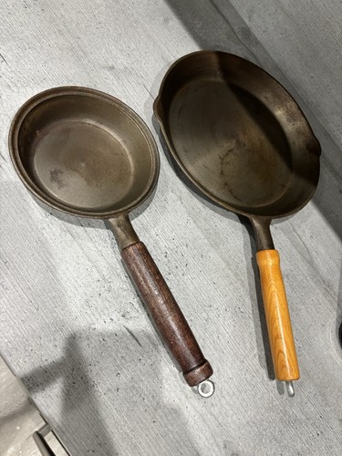 Vintage iron skillets - vintage,