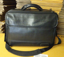 Vintage Black leather Targus Executive Laptop And Briefcase Bag