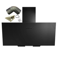 AH70BL 70cm Black Angled Glass