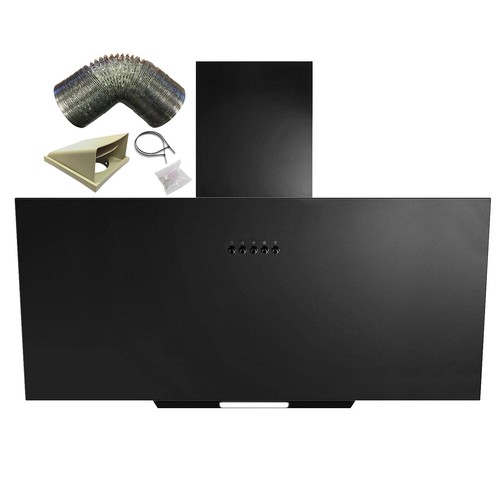 Ah70bl 70cm black angled glass - ah70bl,