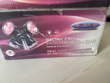 Patio Heater-Light 2 In 1. Heater and Light x 4 fits onto umbrella shaft boxed 