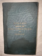 1927 Book Bye-laws Made By The Rural District Council Of Preston