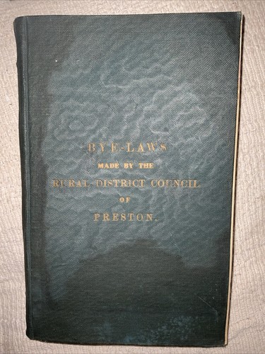 1927 book bye laws made - book,