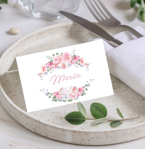 Personalised place cards - place,