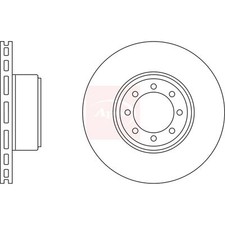 2x Brake Discs Vented For
