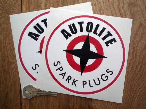 Autolite 6in round stickers - autolite,