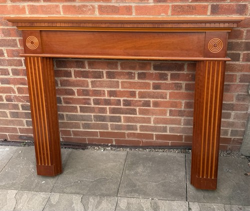 Wooden fireplace surround - fireplace,