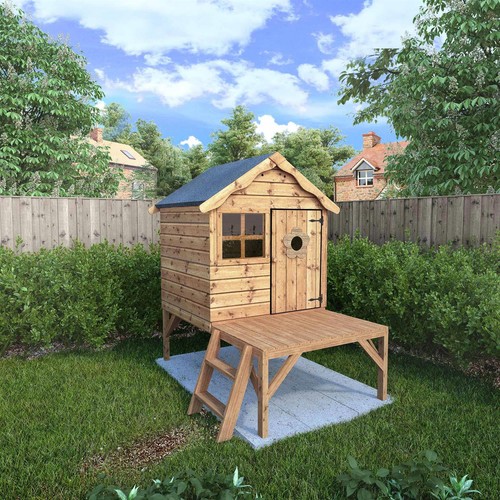 4x4 wooden garden playhouse - wooden,