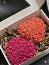Handmade rose shaped soap gift - handmade,