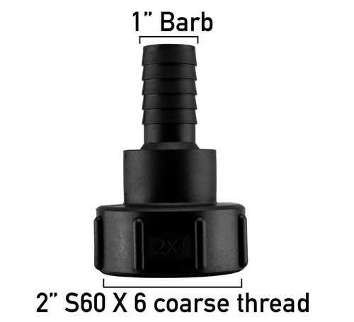 Ibc s60x6 tank adapter hose - s60x6, to