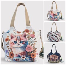 Embroidery Canvas Shoulder Bag