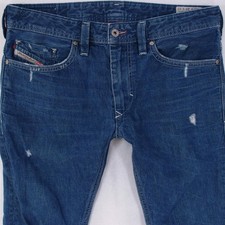 Mens Diesel THANAZ 8880K Slim Skinny Blue Jeans W32 L34
