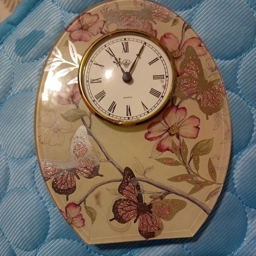 Beautiful oval glass clock - glass,,