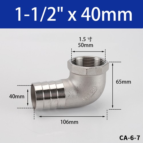 Stainless fitting bsp - bsp, female