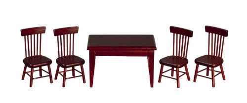Dolls house mahogany table - dolls, 4