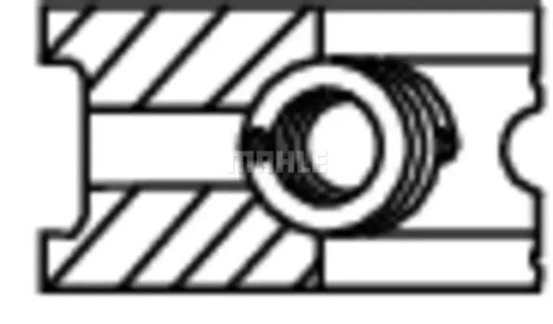 Piston ring set 082 - 67, n0