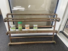 Copper pipe kitchen rack spice jars food storage industrial fittings 15mm pipe