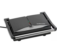 Cookworks 2 Portion Panini Press/Grill/Sandwich Maker/Toaster  - Black USED