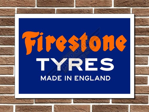 Firestone tyres metal - firestone, sign