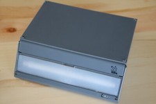 Photographic slide storage box and light box viewer with instructions