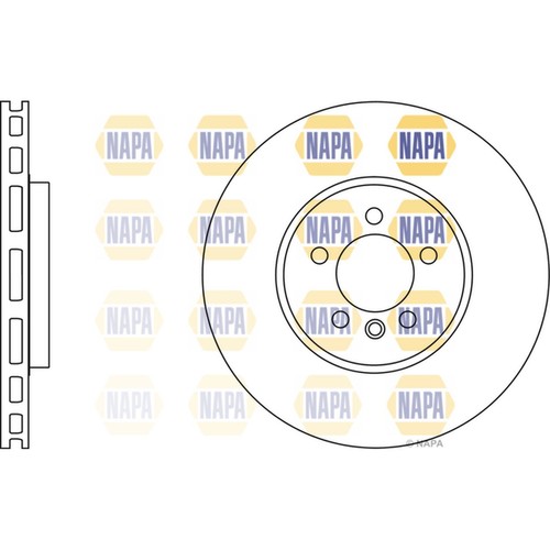 Brake discs vented for opel - 2x,