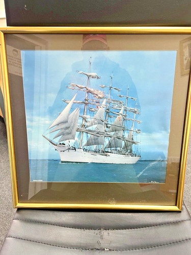 Beken print tall ship - print,