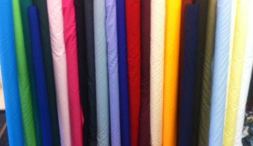 Plain solid polycotton fabric - ,