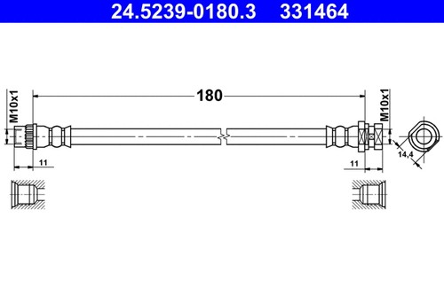 Inner rear left brake - rear,