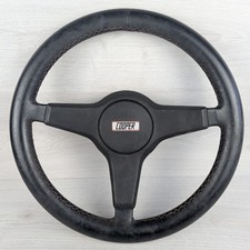 Classic Mini Cooper Steering Wheel Red Stitching Original Vintage OEM