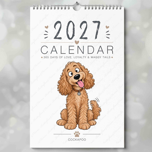 Cockapoo 2027 calendar - cockapoo,
