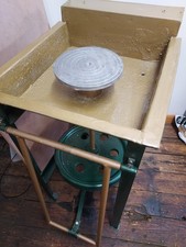 Standing Kick Turning Wheel Pottery Treadle Kick Wheel Clay Turntable