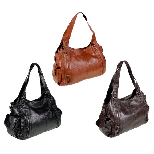 Large capacity leather - leather, womens