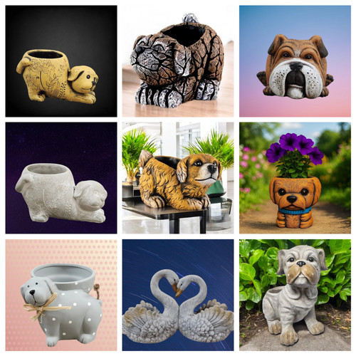 Animal plant pot dog - animal, puppy