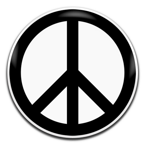 Peace sign symbol hippie 25mm - sign,