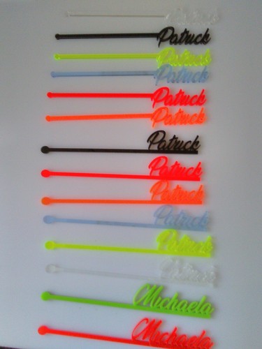 Personalized drinks stirrer - personalized,