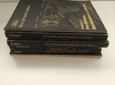 1973 Ford Car Shop Manual Volume 1-6 Chassis Engine Electrical Body Lot 6