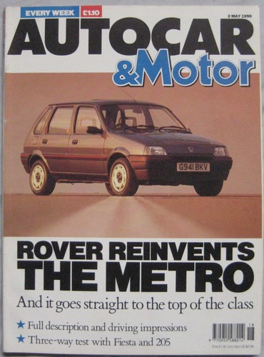 Autocar magazine may 1990 - magazine,