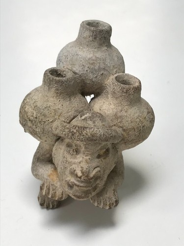 Mexican small white clay - , pot