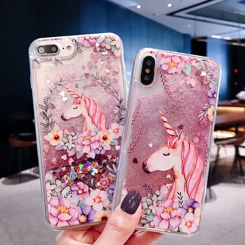 Pink unicorn flowers liquid - pink,