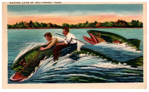 Vintage exaggerated fish lots - ,