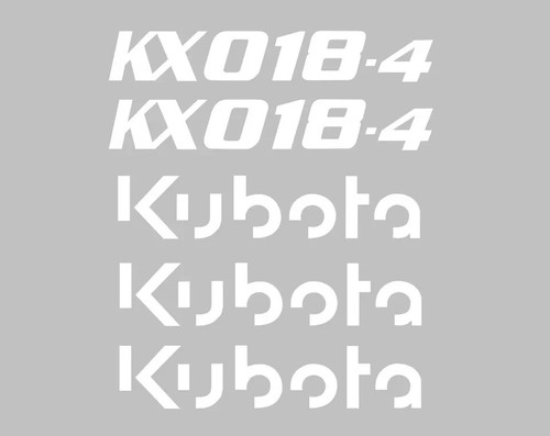 Decal sticker set kubota - set.,