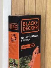 Black + Decker ST1823 18v AFS Grass Trimmer Strimmer 25cm With Battery + Charger