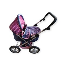 Kids Toy Pram By John Lewis Vgc With Bag Ideal For Christmas Love Heart Design