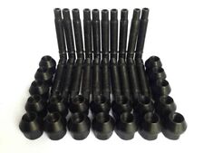 M14 x 1.25 Stud Conversion Kit for BMW Cars Including Nuts and 10mm Spacers (Bla